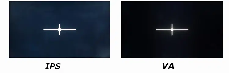 purity of black color of different matrices